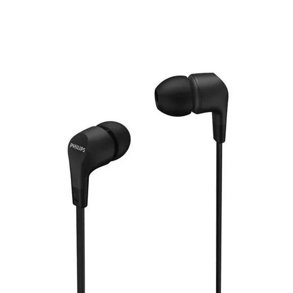 Auricular intrauditivo philips tae1105bk/00 color negro drivers 8.6mm jack 3.5mm controlador en cable