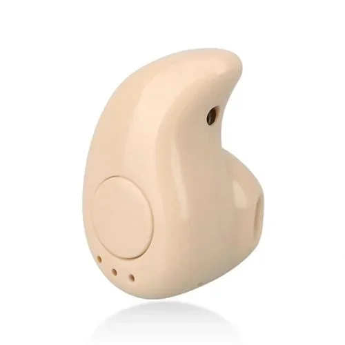 Auricular Wireless Bluetooth Weldshree S530 Mini Ear Sport con Micrófono (Beige)