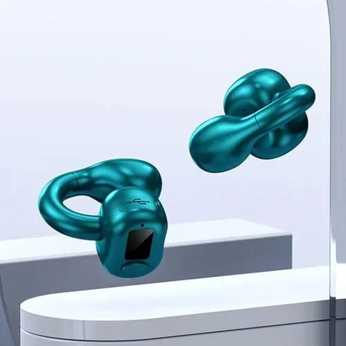 Auriculares Bluetooth M10 IPX5 con Clip para la Oreja (Verde)