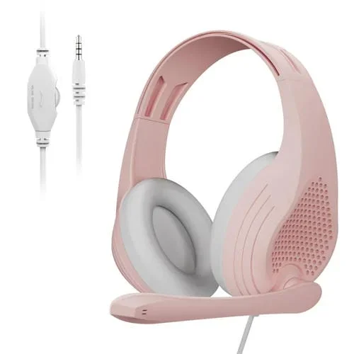 Auriculares de Juego A9 Ajustables con Micrófono y Puerto 3,5 mm (Oro Rosa)