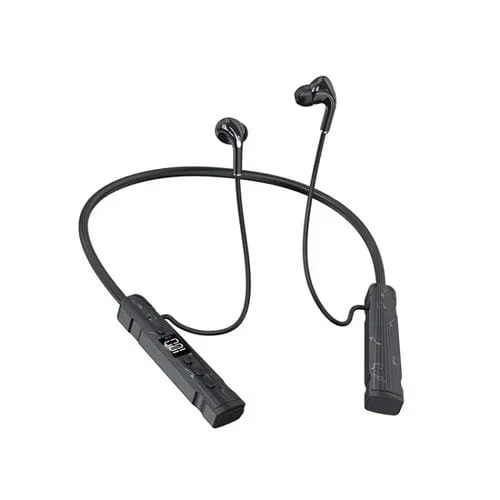 Auriculares Deportivos Pentatone M226 Bluetooth Pantalla Digital Cable Colgante (Negro)