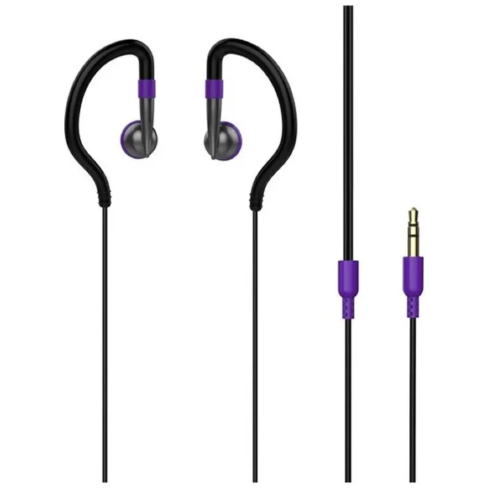 Auriculares deportivos vivanco 38914/ jack 3.5/ violeta deportivo