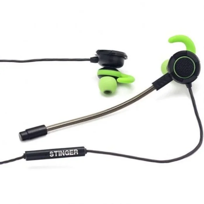 Auriculares gaming con micrófono woxter gamer bud/ jack 3.5/ verdes