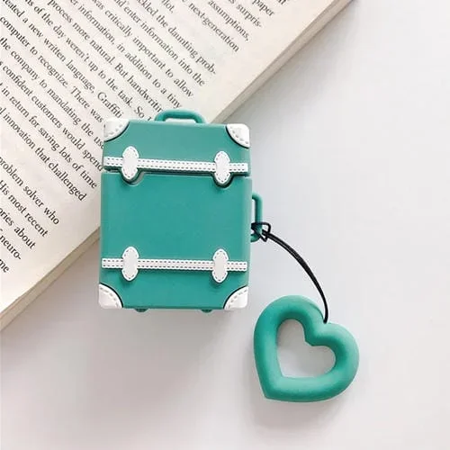 Auriculares Inalámbricos Funda Protectora Silicona Apple AirPods 1/2 (Verde)