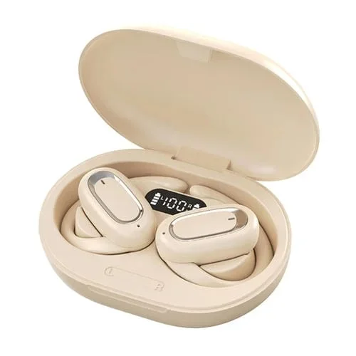 Auriculares Inalámbricos T35 Ows Bluetooth 5.3 Reducción Ruido Llamada Gancho Ajustable (Color De Piel)