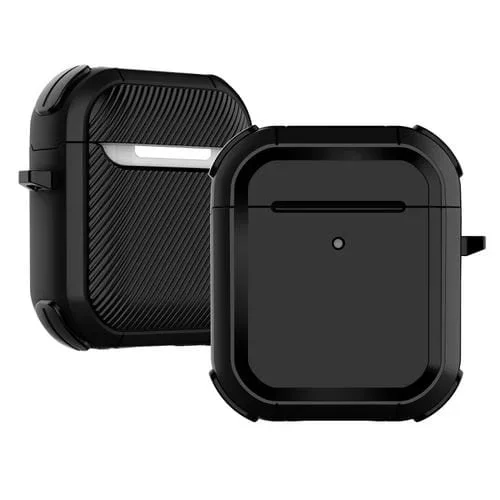 Auriculares Inalámbricos Thunder Thunder Mecha TPU Funda Protectora para AirPods 1/2 (Negro)