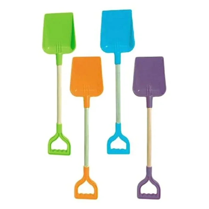 AVC Mango de Pala Madera 56 cm Beachseries, Color Verde, Amarillo, Azul Claro, Morado (Albero Vilaplana Y CIA SL 16076)