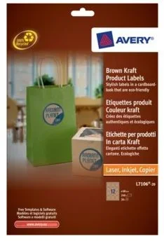 Avery Brown Kraft Product Labels Marrón