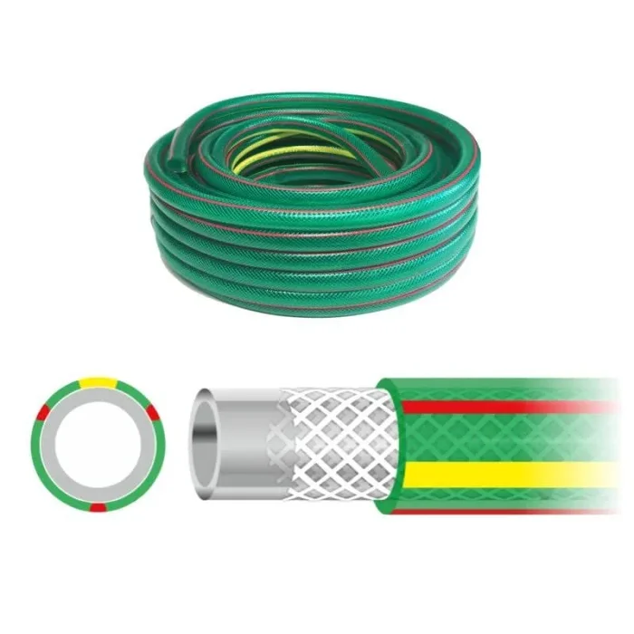 AWTOOLS – MANGUERA DE JARDÍN PREMIUM 3/4″ 50 m 4 CAPAS