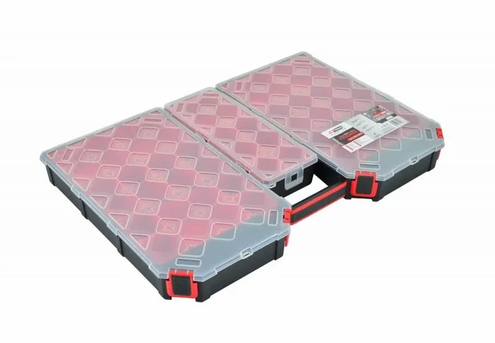 Awtools Organizer Tager Grande con Cubos 577 x 390 x 60 mm, organizador grande con cubos para herramientas y accesorios, 1 pieza