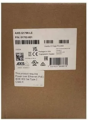 Axis 01702-001 cámara de vigilancia Bala Cámara de seguridad IP Exterior 3712 x 2784 Pixeles Techo/pared