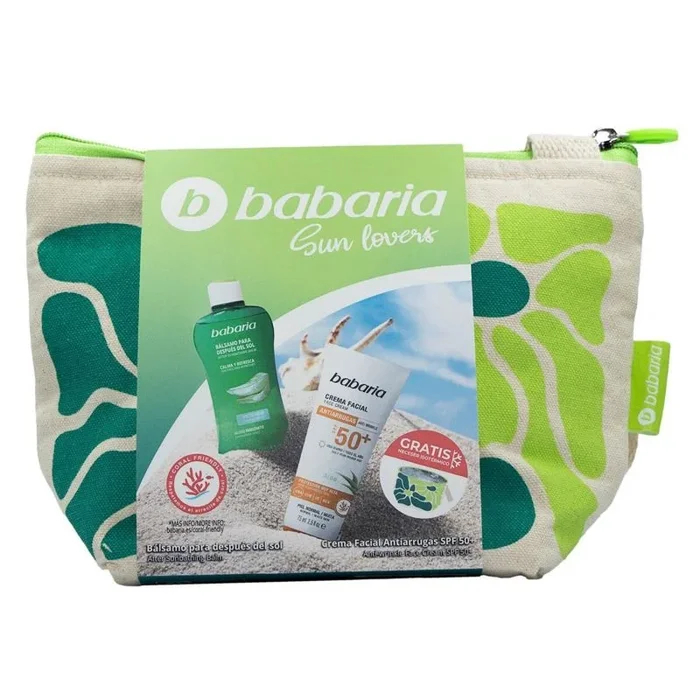 Babaria – Neceser Solar Rosa Mosqueta Formato Viaje | Protector Solar Facial SPF50+ Antimanchas y Protector Capilar | Hidratación y Protección | Resistente al Agua