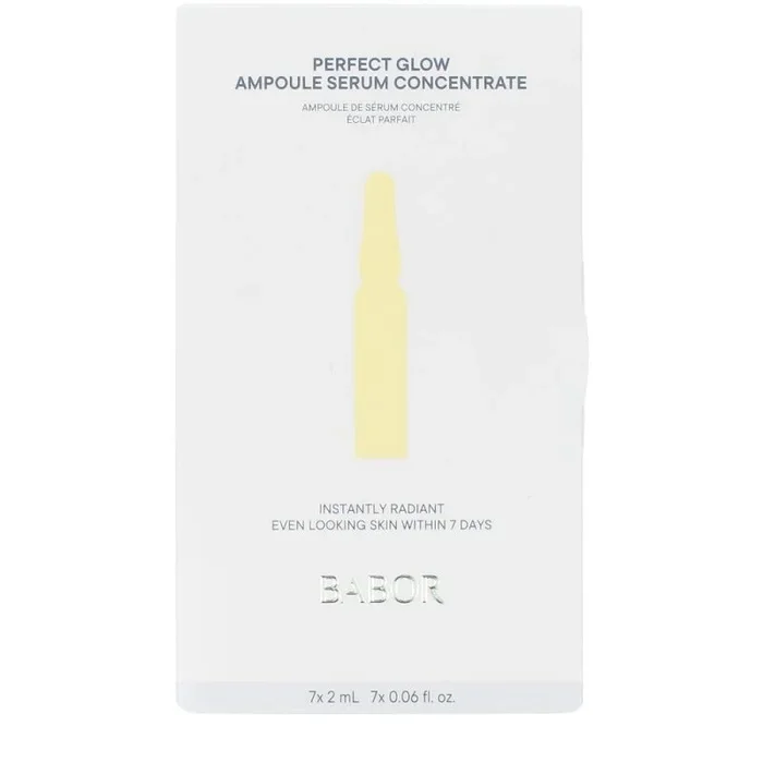 BABOR Perfect Glow – Ampollas de suero facial con pigmentos brillantes para una tez radiante, fórmula vegana, ampollas concentradas, 7 x 2 ml