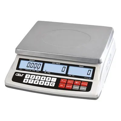 Balanza DIBAL CELY SPC-15 PPI Precio Peso Importe para Hostelería Formato Plano Bandeja de 15 Kg / 5g 10 PLUs