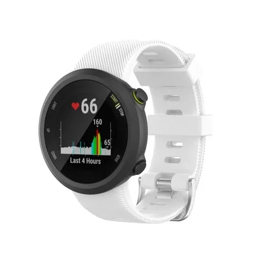 Banda de Reloj silicona Garmin Forerunner 45 / 45S sarga universal (Blanco)