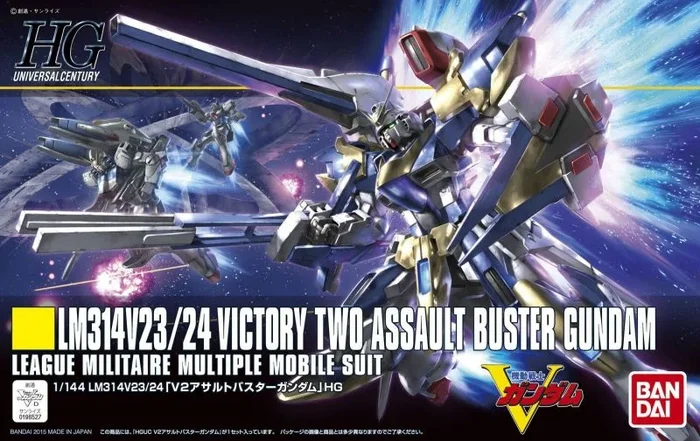 BANDAI SPIRITS Bandai Hobby – Victory Gundam – #189 V2 Assault Buster Gundam, Hobby HGUC 1/144 Kit de Modelo