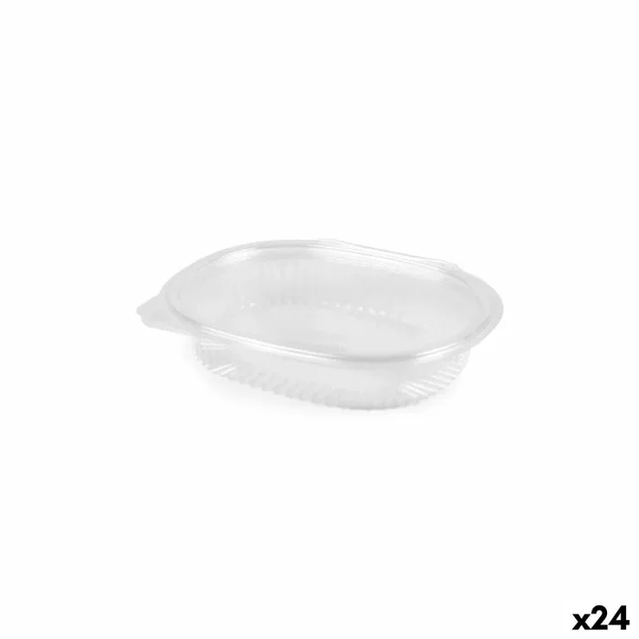 Bandejas para alimentos reutilizables algon ops 250 ml 15,8 x 12,9 x 3 cm (6 piezas) (24 unidades)