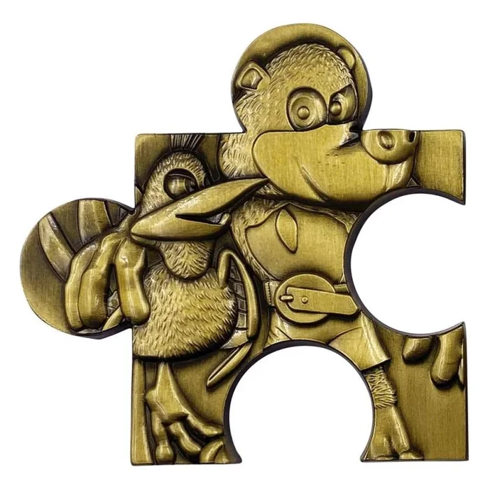 Banjo-kazooie réplica pieza de rompecabezas jiggy