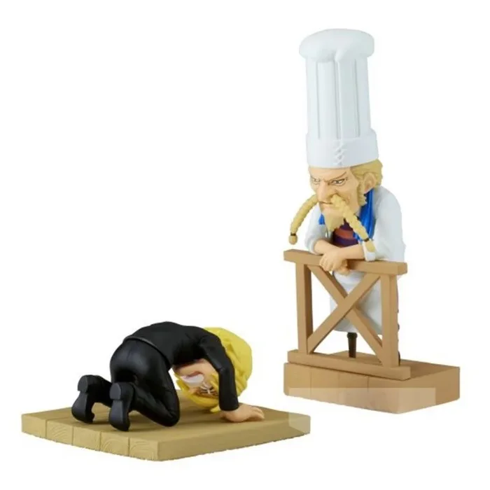 Banpresto Figura de Accion Sanji y Zeff 2 One Piece – World Collectable – Log Stories, 8 cm, Multicolor, BP88986P