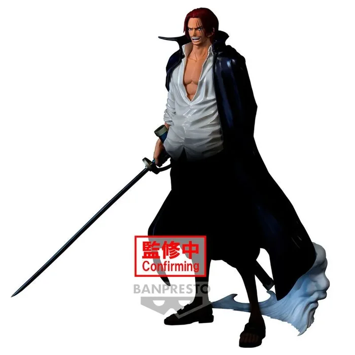 Banpresto Figura de Acción Shanks One Piece, Premium (The Metallic) 30 cm, BP89739P Multicolor, Figura Coleccionable, optimo para los fanaticos del Anime
