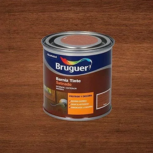Barniz tinte satinado (princesa) teca 0,75l 5160561 bruguer