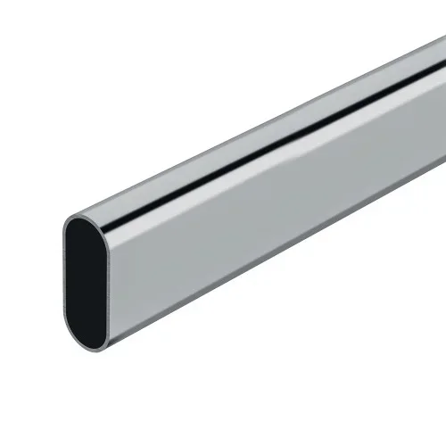 Barra armario ovalada cromada 100cm cintacor – storplanet