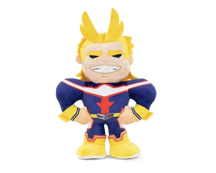 BARRADO Peluche de los Personajes de My Hero Academia – 30 Centímetros – Deku, Bakugo, Todoroki – Calidad Super Soft (All Might)