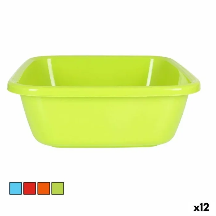 Barreño dem colors 20 l 44 x 44 x 16,5 cm (12 unidades)