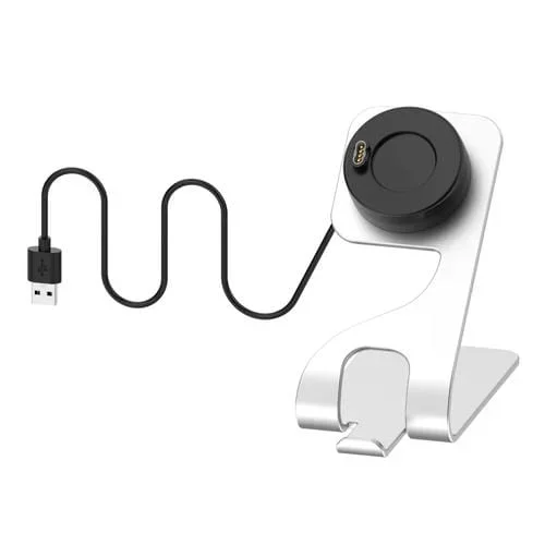 Base de carga magnética giratoria para Garmin Venu 2 (Plata)