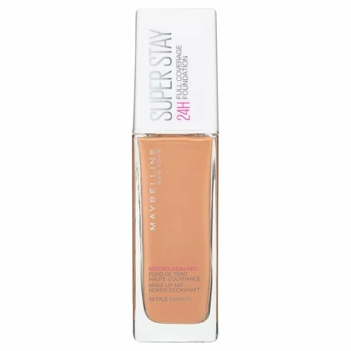 Base de maquillaje fluida superstay maybelline full coverage 58-true caramel (reacondicionado a+)