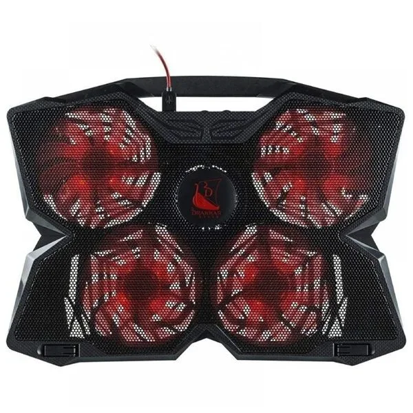 Base de refrigeracion para portatiles konix drakkar stormur hasta 17 4 vent 140mm led 2 ptos usb 405x285x30mm kx-glc-pc