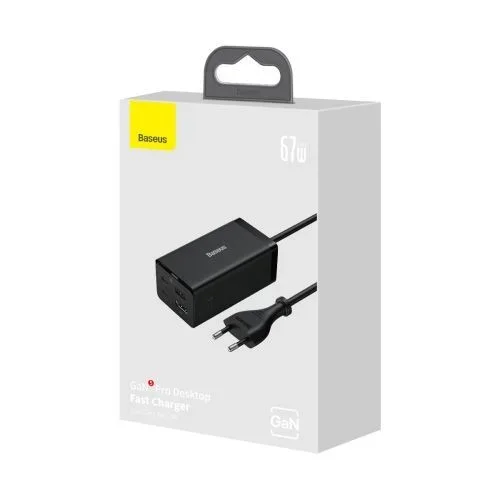 Baseus CCGP110201 adaptador e inversor de corriente Interior 100 W Negro