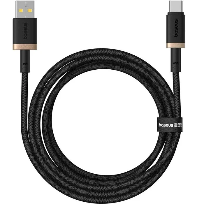 Baseus dura cable de carga rápida usb tipo a a tipo c 60 w 2 m negro, rojo