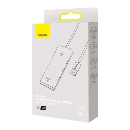 Baseus WKQX030001 hub de interfaz USB 3.2 Gen 1 (3.1 Gen 1) Type-A 5000 Mbit/s Negro