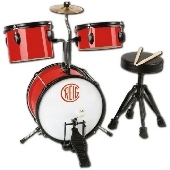 Batería musical reig madera plástico