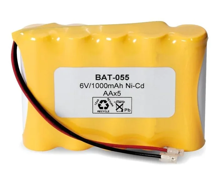 Bateria NiCd 6V 1000mA AAx5 Con Conector