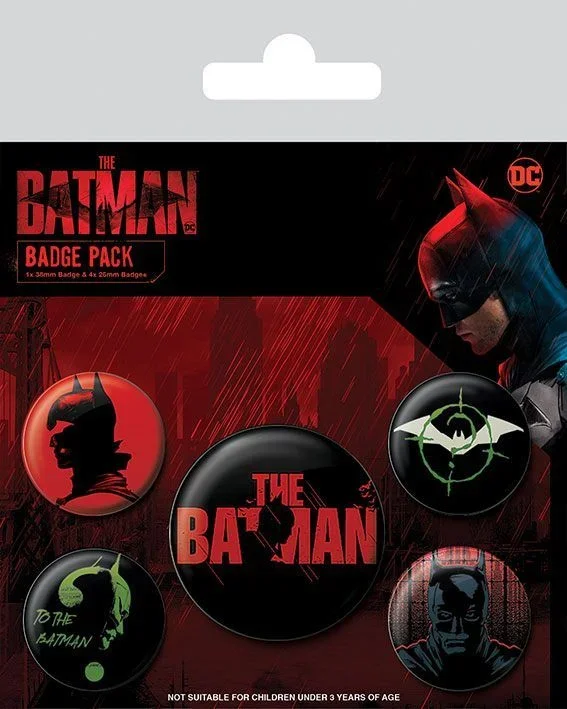 Batman pack 5 chapas the batman