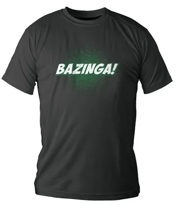 Bazinga camiseta negra chico t-xl the big bang theory