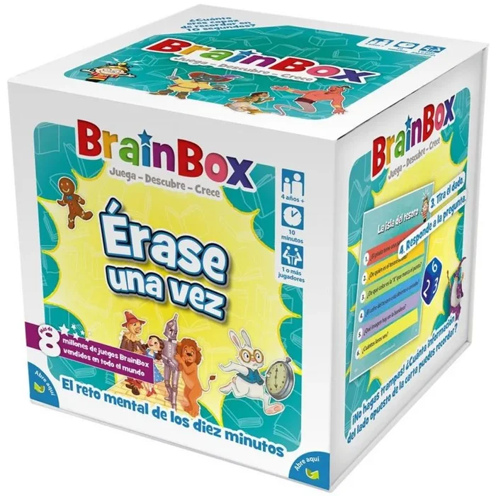 Beezerwizzer Studio | BrainBox Érase una Vez | Juego Educativo de Cartas de Memoria y Observación para Familias y Niños | A Partir de 4 Años | A Partir de 1 Jugador | 10 Minutos por Partida | Español