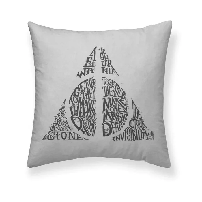 BELUM | Funda cojín Harry Potter, Funda de cojín 100% algodón 50x50cm Modelo Reliquias B