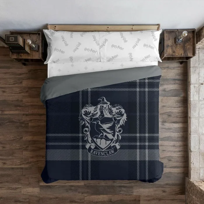 BELUM | Funda nórdica Harry Potter, Funda nórdica con Botones 100% algodón Modelo Classic Ravenclaw para Cama de 150/160 (240×220 cm)