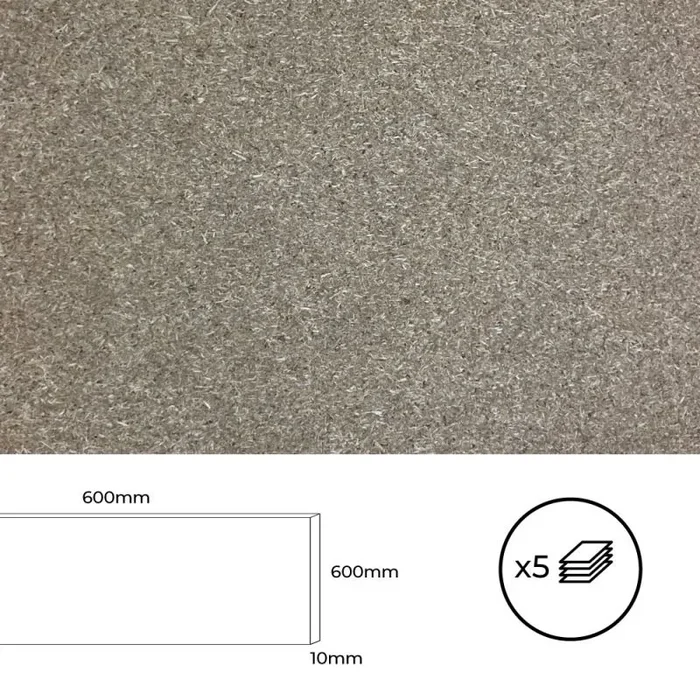 BERTINI 03902 Set 5 TABLEROS AGLOMERADO 600x600x10mm, Multicolor