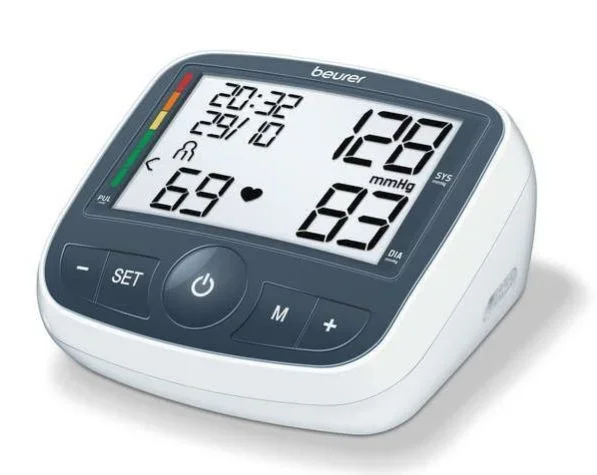 Beurer BM40 ON PACK – Tensiómetro de brazo con adaptador, color blanco