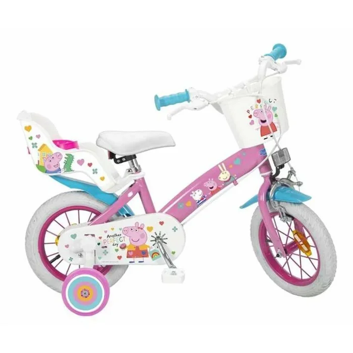 Bicicleta infantil peppa pig 12″ rosa