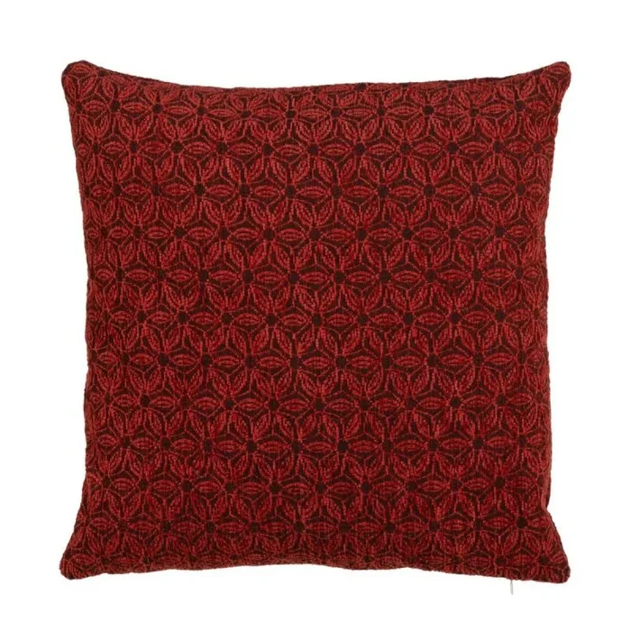 BigBuy Home Cojín Poliéster Granate 45 x 45 cm
