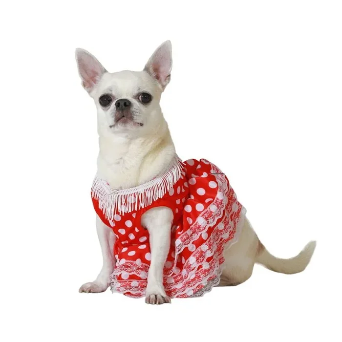 BigBuy Pets Disfraz para Perro Talla S Bailaora Flamenca