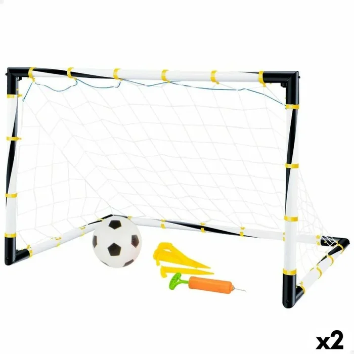 BigBuy Productos Deportivos 12285 Portería, Adultos Unisex, Blanco, Estándar