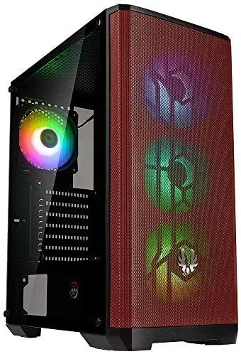 BitFenix Nova Mesh SE TG Midi Tower Negro, Rojo