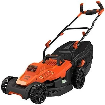 Black & Decker BLACK+DECKER BEMW471BH-QS Tondeuse à Gazon Filaire 6 Hauteurs, 1600 W, Orange, 38 cm