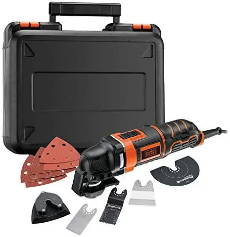 Black & Decker MT300KA-QS multiherramienta oscilante Negro, Naranja 300 W 10000 OPM
